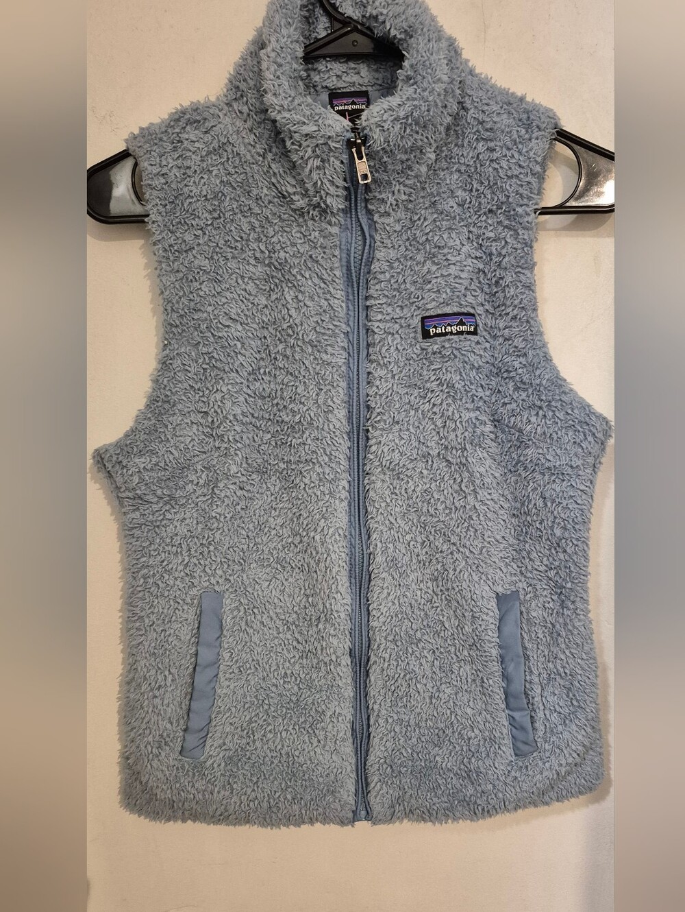 Patagonia Pale Blue Los Gatos Fleece Vest Sz.S